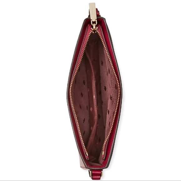 KATE SPADE ♠️ Cross Body leather bag. Gorgeous Berry Cobbler color. 🍂🍃🍁 - Picture 2 of 3